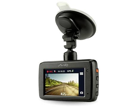 MIO MiVue 733 WIFI Dashcam mit GPS Blickwinkel horizontal max.=130 ° Display, GPS mit Radarerkennung, G-Sensor