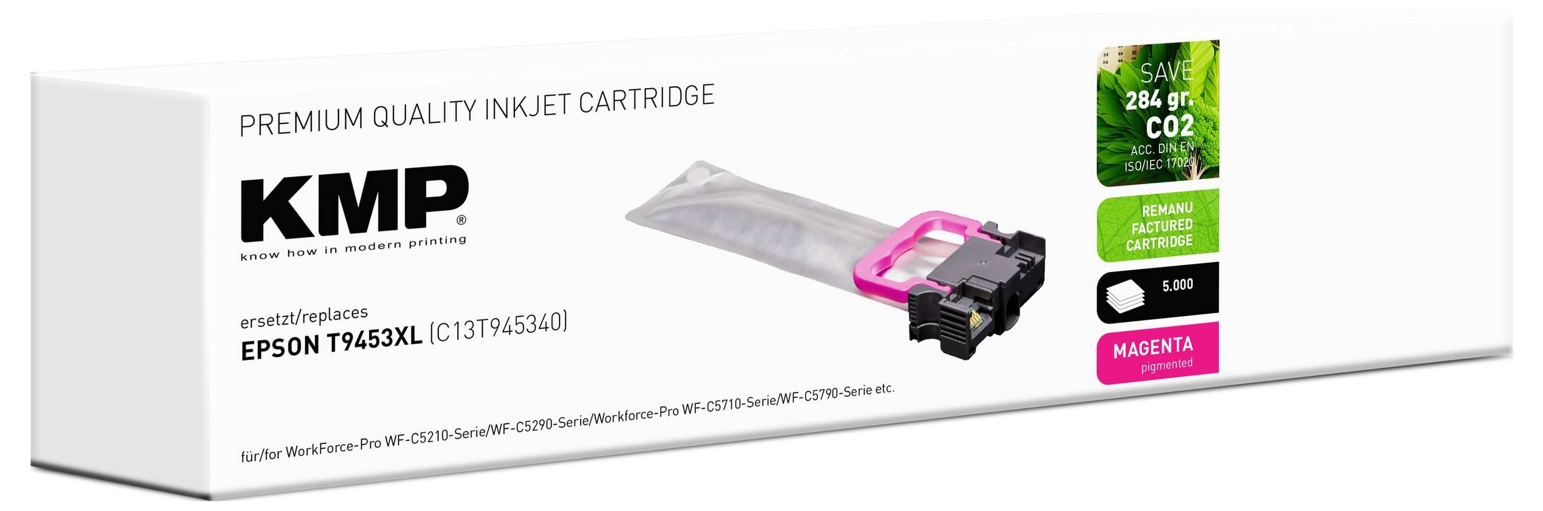 KMP Druckerpatrone ersetzt Epson T9453 Kompatibel Magenta E257X 1645,4006