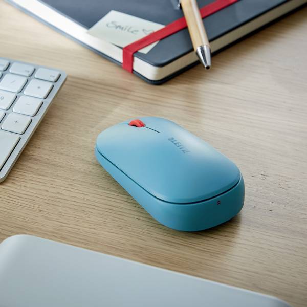 Leitz Cosy Maus Bluetooth® Optisch Blau 3 Tasten 4000 dpi Integriertes Scrollrad