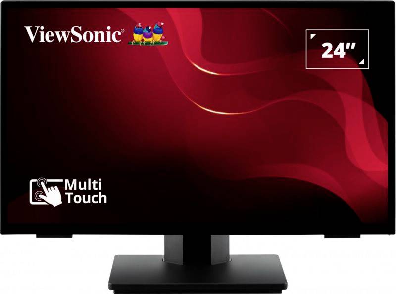 Ein 24-Zoll-Widescreen-Monitor von ViewSonic mit Multi-Touch-Funktion.