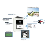 M-e modern-electronics VS-21 S Vistasmart Video-Türsprechanlage LAN, WLAN Außeneinheit Silber M-e modern-electronics VS-21 S Vistasmart Video-Türsprechanlage LAN, WLAN Außeneinheit Silber