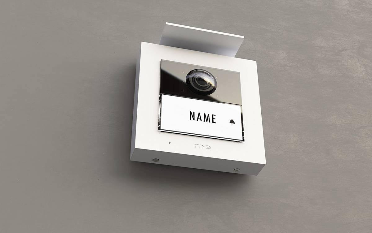 M-e modern-electronics VS-21W Vistasmart Video-Türsprechanlage LAN, WLAN Außeneinheit Weiß