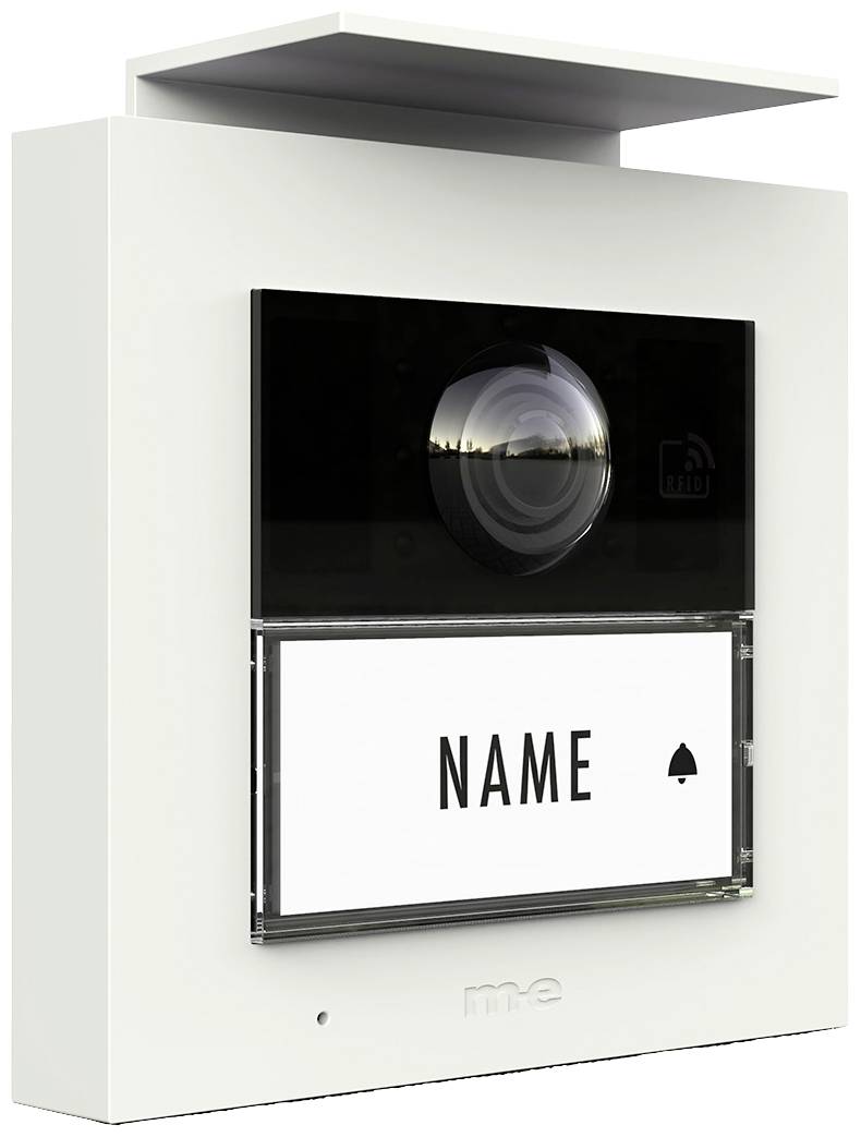 M-e modern-electronics VS-21W Vistasmart Video-Türsprechanlage LAN, WLAN Außeneinheit Weiß