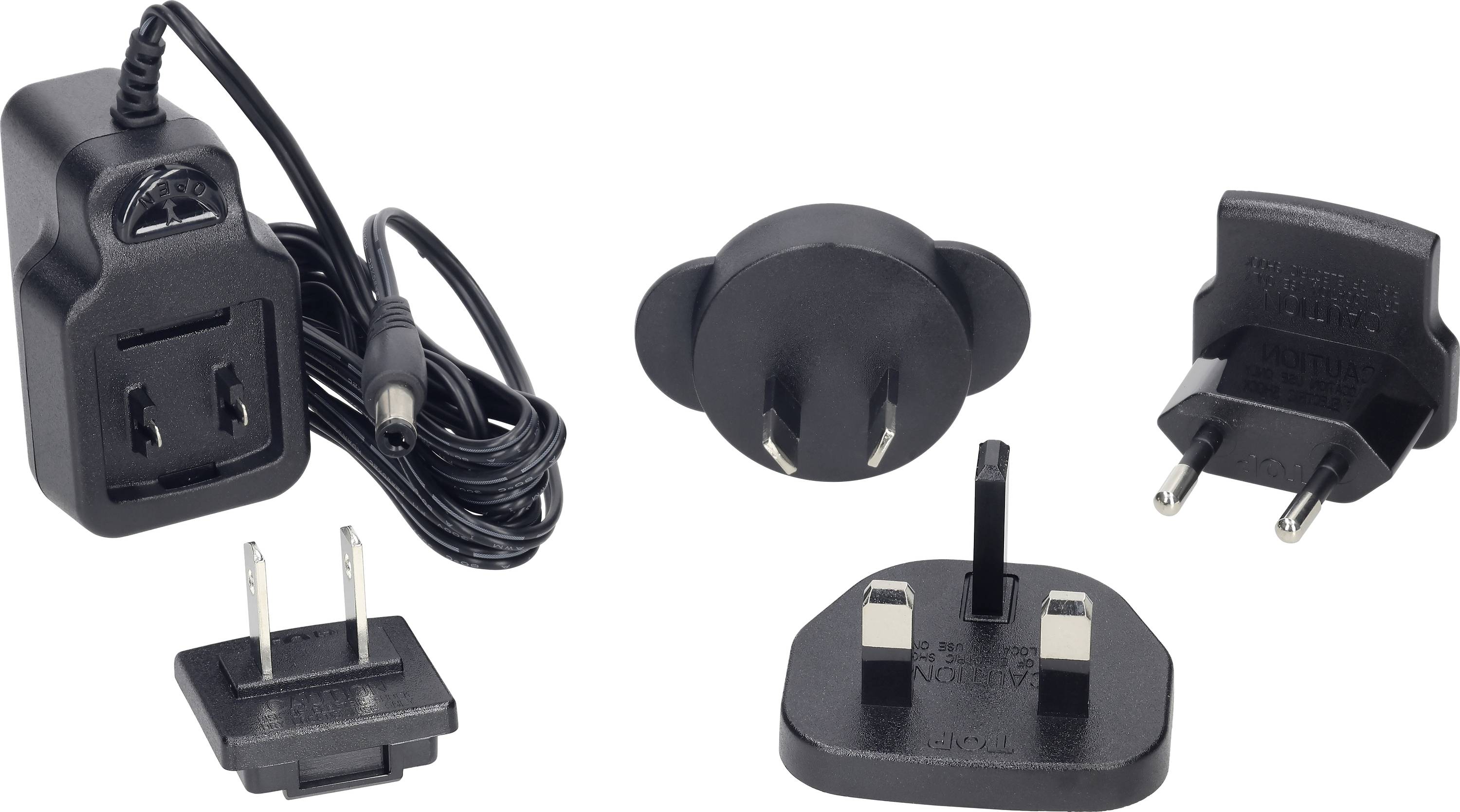 TT Electronics SW4453-C2 Steckernetzteil, einstellbar 5 V 1.2 A 6 W mit Australien-Adapter, mit Eur