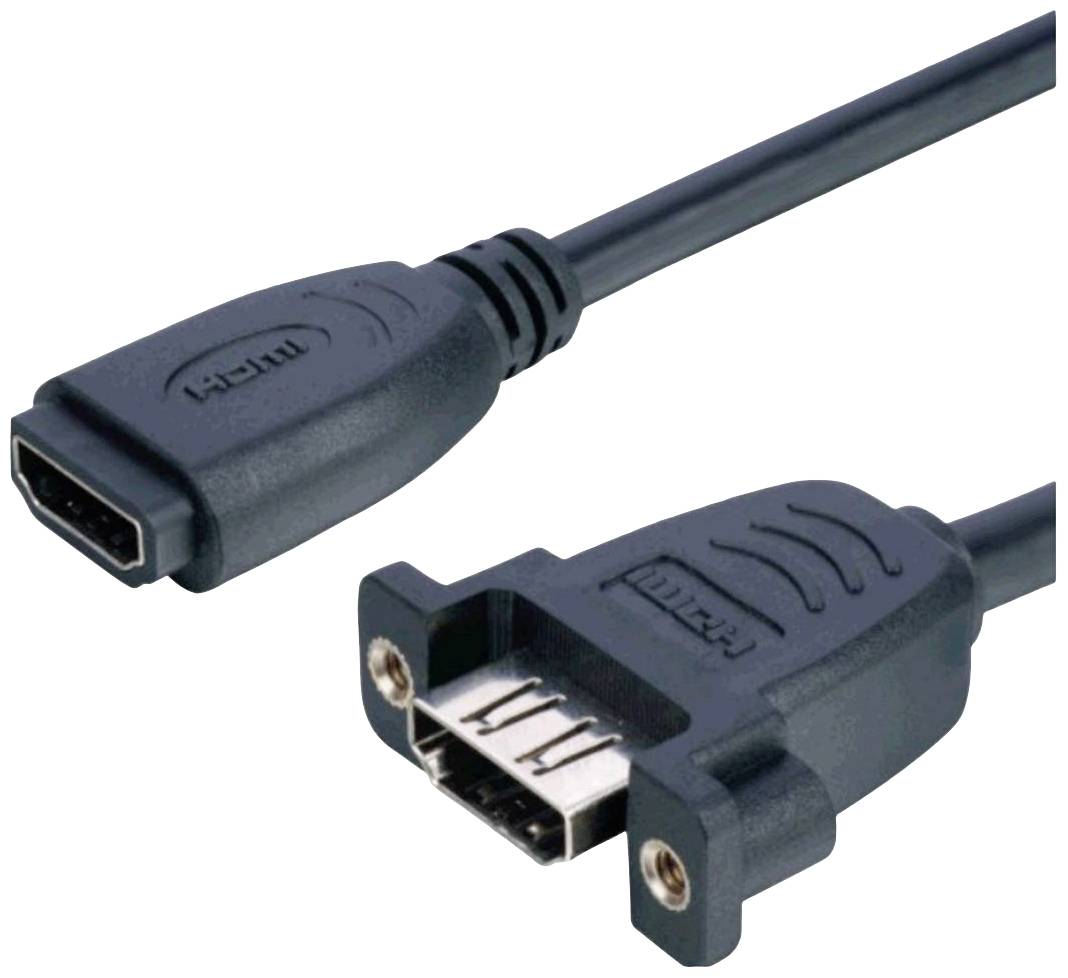 Lyndahl HDMI Adapterkabel HDMI-A Buchse 0.2m Schwarz LKPK005 HDMI-Kabel
