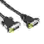 Câble de raccordement Lyndahl DVI Fiche mâle DVI-I 24+5 pôles, Prise femelle DVI-I 24+5 pôles 0.5 m noir LKDVFM30005 Câble DVI