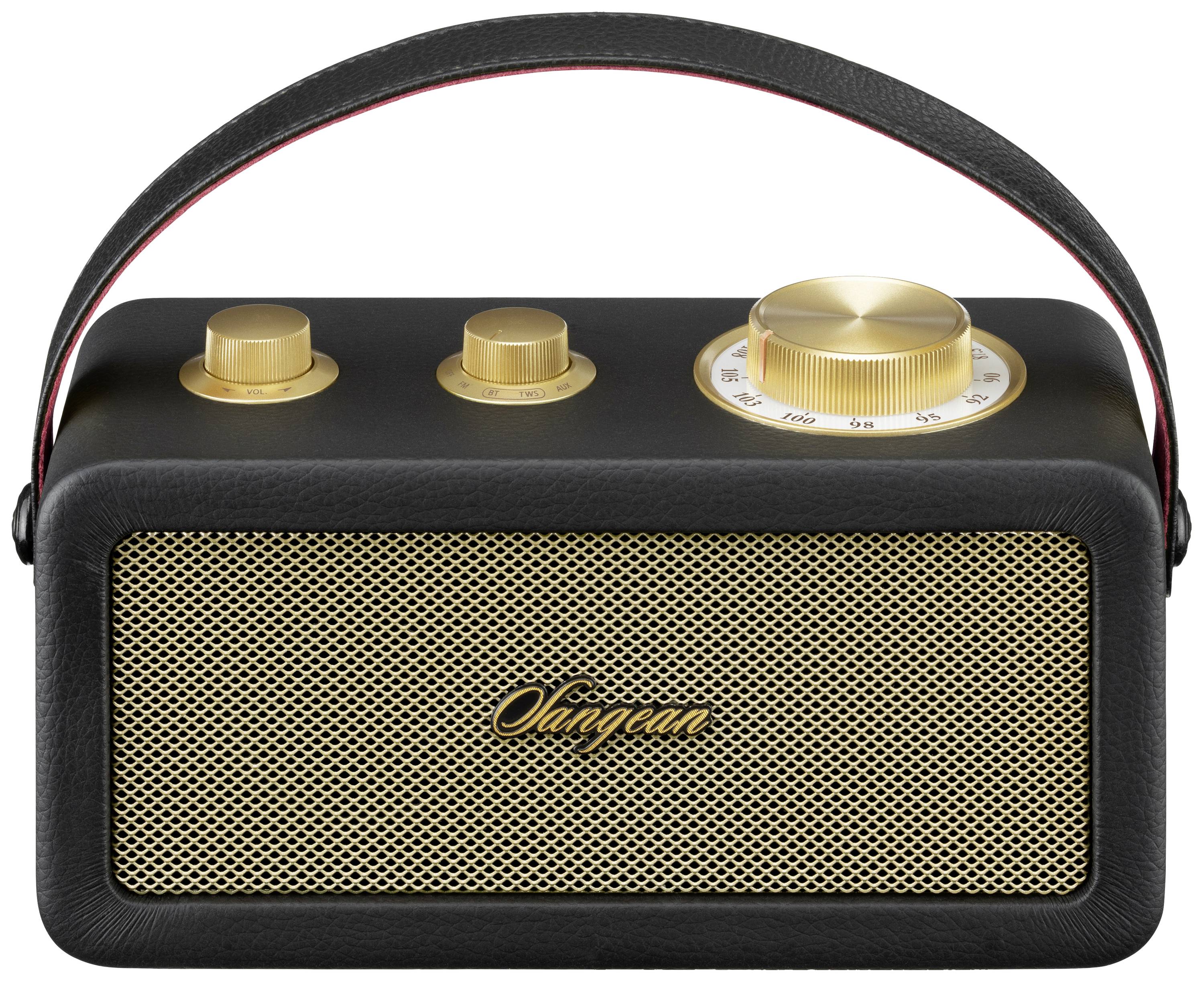 Sangean RA-101 Akku-Radio FM Bluetooth®, AUX wiederaufladbar Schwarz, Gold