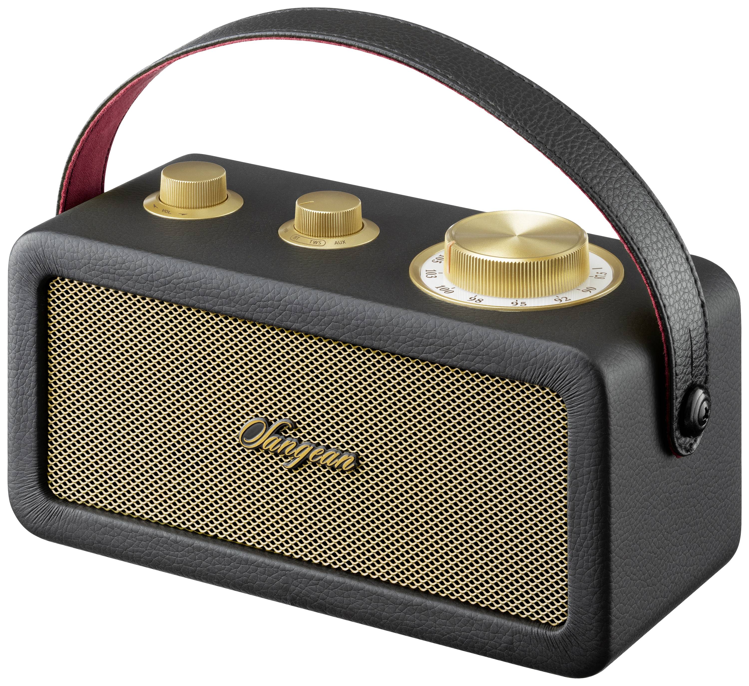 Sangean RA-101 Akku-Radio FM Bluetooth®, AUX wiederaufladbar Schwarz, Gold