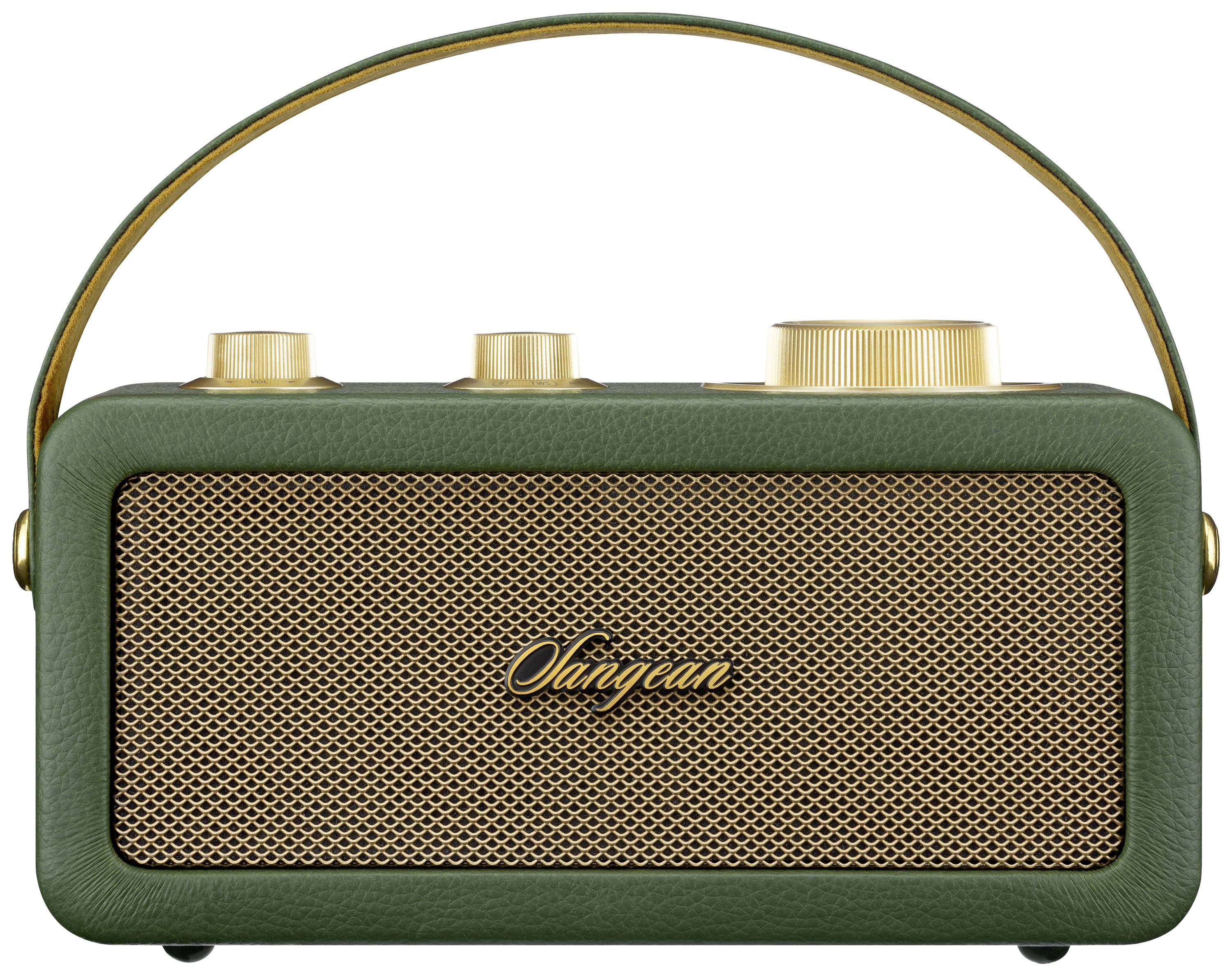 Sangean RA-101 Akku-Radio FM Bluetooth®, AUX wiederaufladbar Grün, Gold