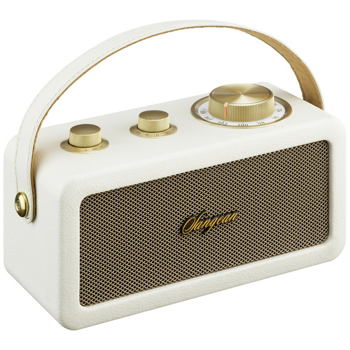 Sangean RA-101 Akku-Radio FM Bluetooth®, AUX wiederaufladbar Ivory, Gold