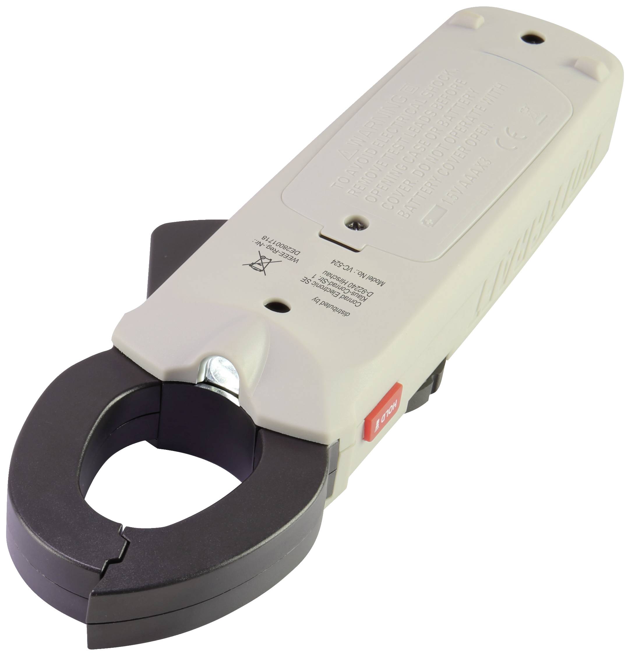 VOLTCRAFT VC-524 Stromzange digital CAT III 600V Anzeige (Counts): 6000