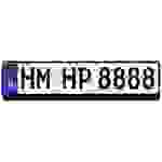 HP Autozubehör Kunststoff Kennzeichenrahmen Schwarz (B x H) 520 mm x 114 mm