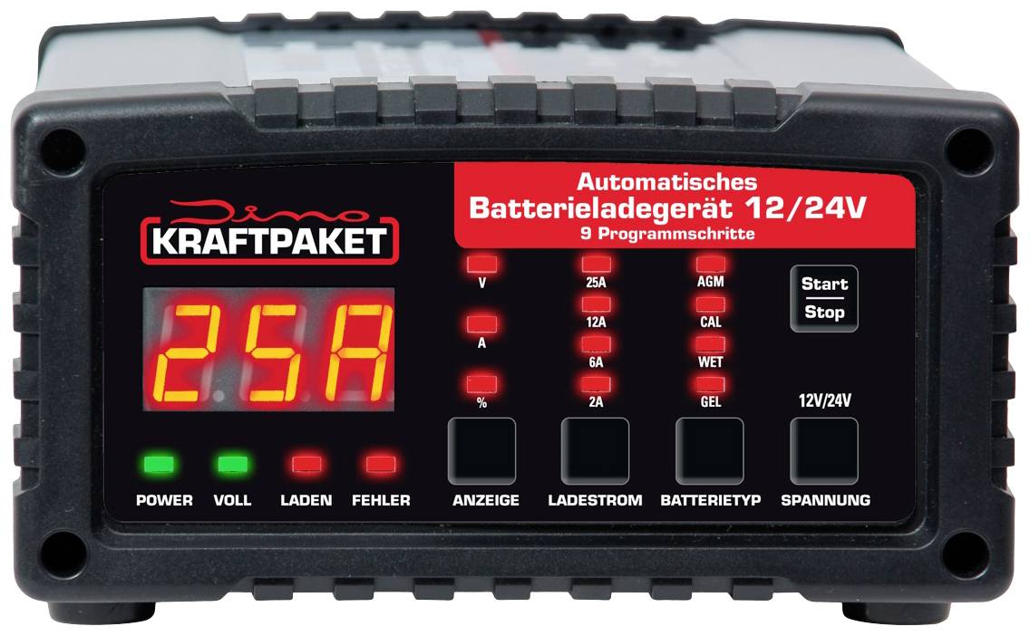 Dino KRAFTPAKET 136340 Kfz-Ladegerät 12 V, 24V