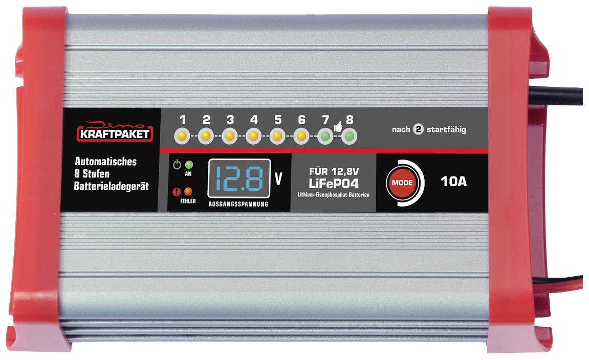 Dino KRAFTPAKET LifePo4 10A 136341 Kfz-Ladegerät 12V