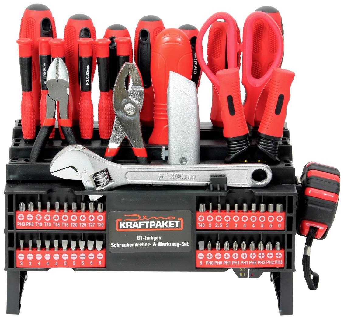 Dino KRAFTPAKET 61tlg. 130300 Werkzeugset