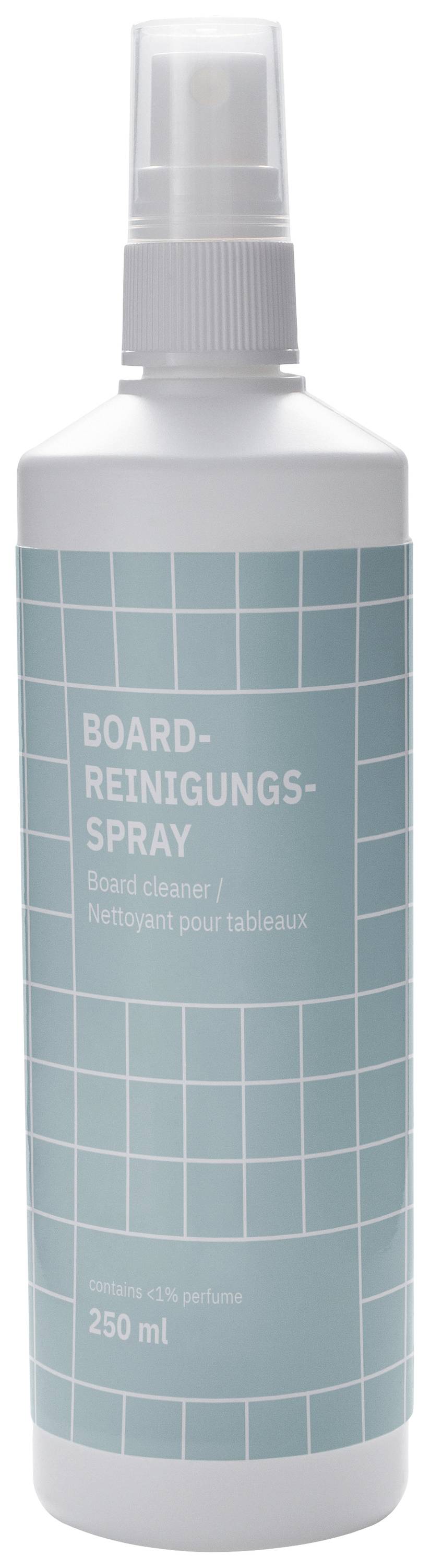 Sprühflasche mit der Aufschrift 'Board-Reinigungsspray', 250 ml.用于清洁白板的喷雾。