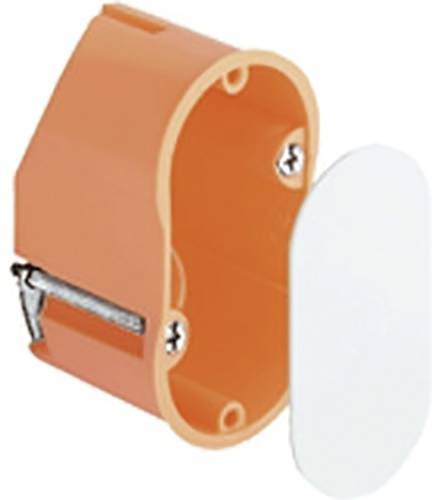 Orange Dose mit weißem Deckel.