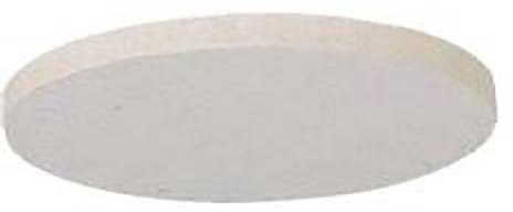 Eine runde, flache Scheibe mit beige-farbener Außenkante, möglicherweise aus Stein oder Keramik, abgebildet vor weißem Hintergrund.