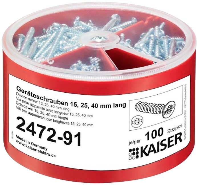 Kaiser Elektro 2472-91 Geräteschraubenbox 100St.
