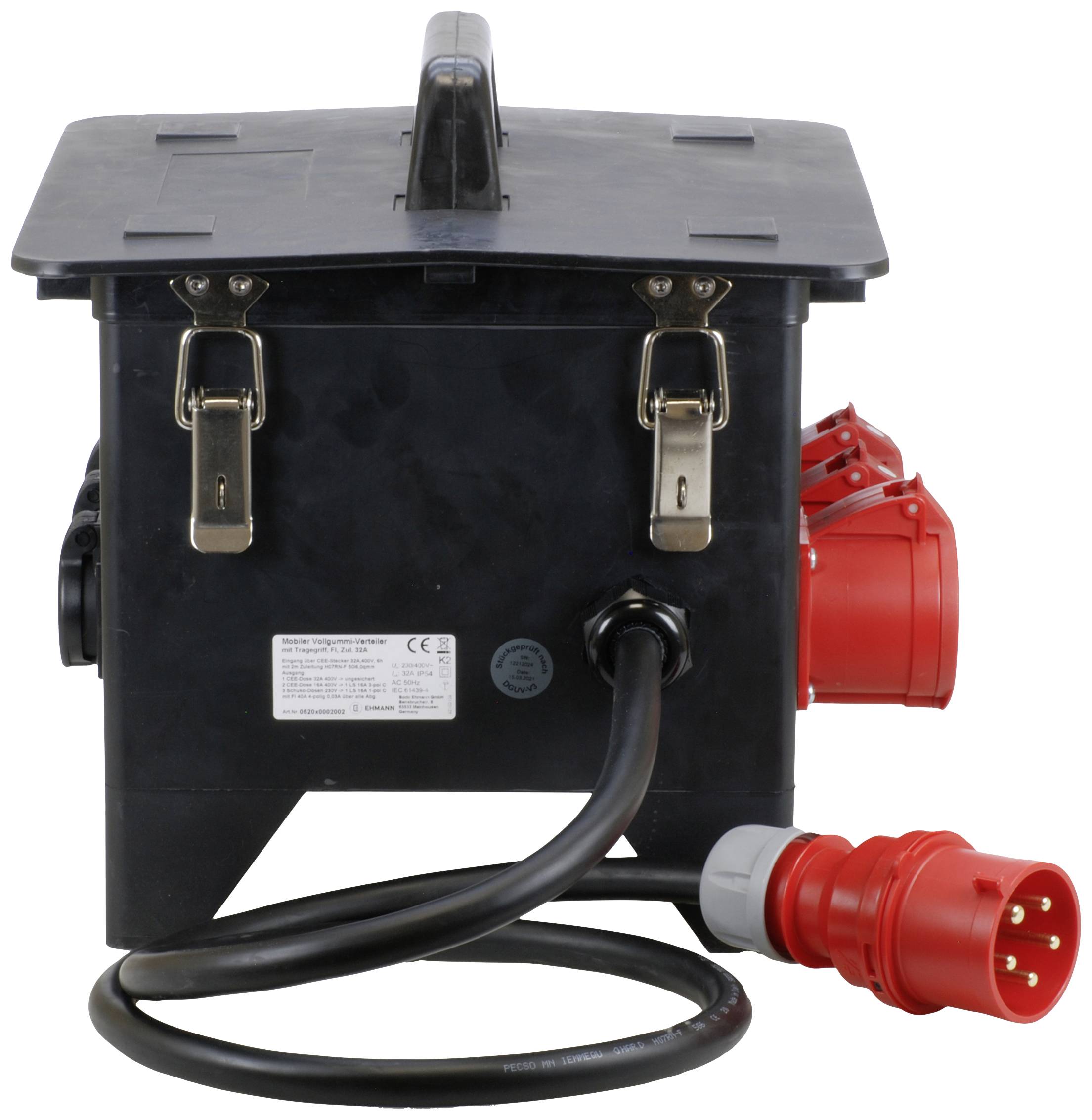 Ehmann CEE Stromverteiler 0520x0002002 400V 32A