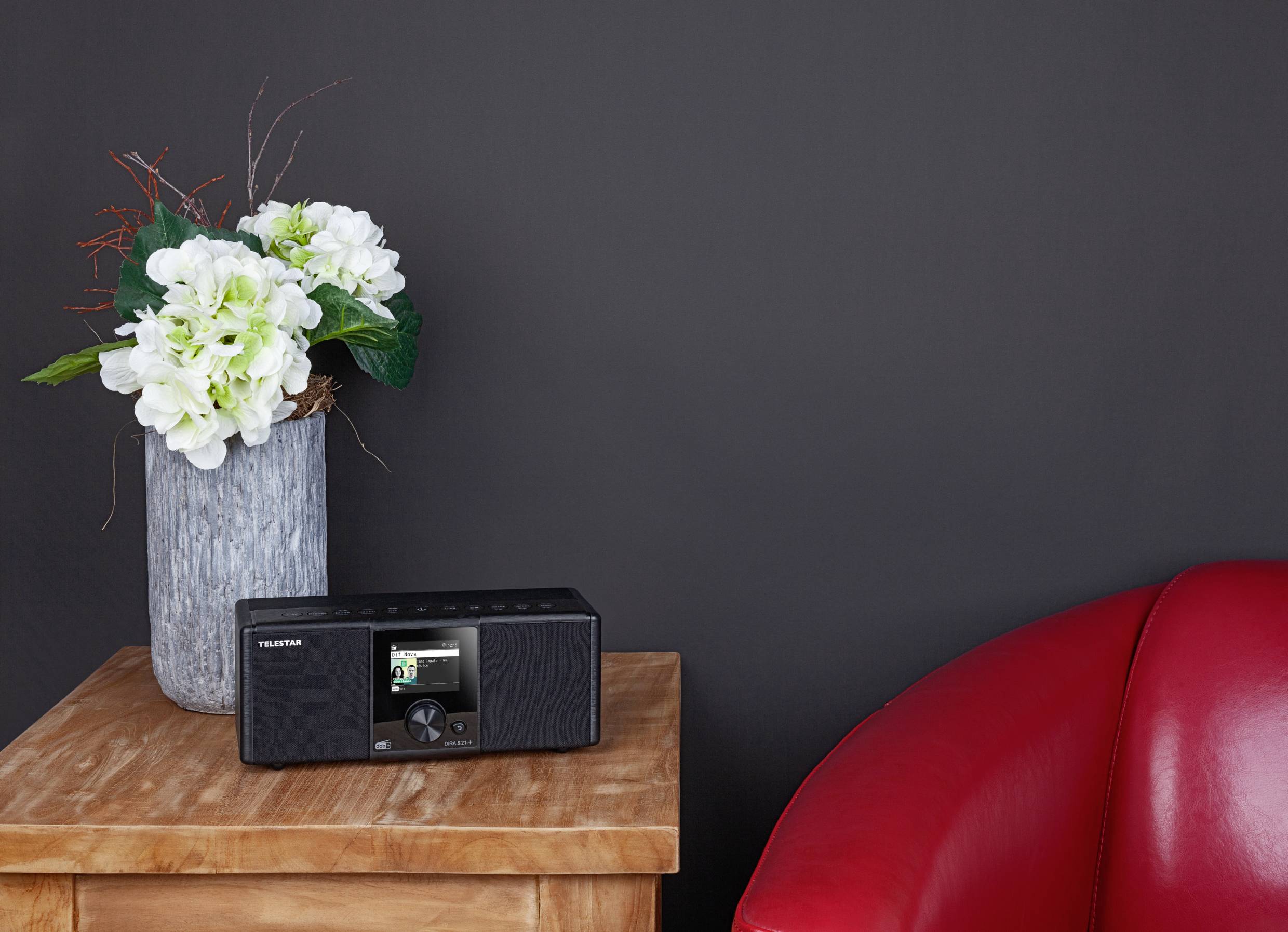 Telestar DIRA S 21i + Internet Tischradio Internet, DAB+, UKW AUX, Bluetooth®, Radiorecorder, USB