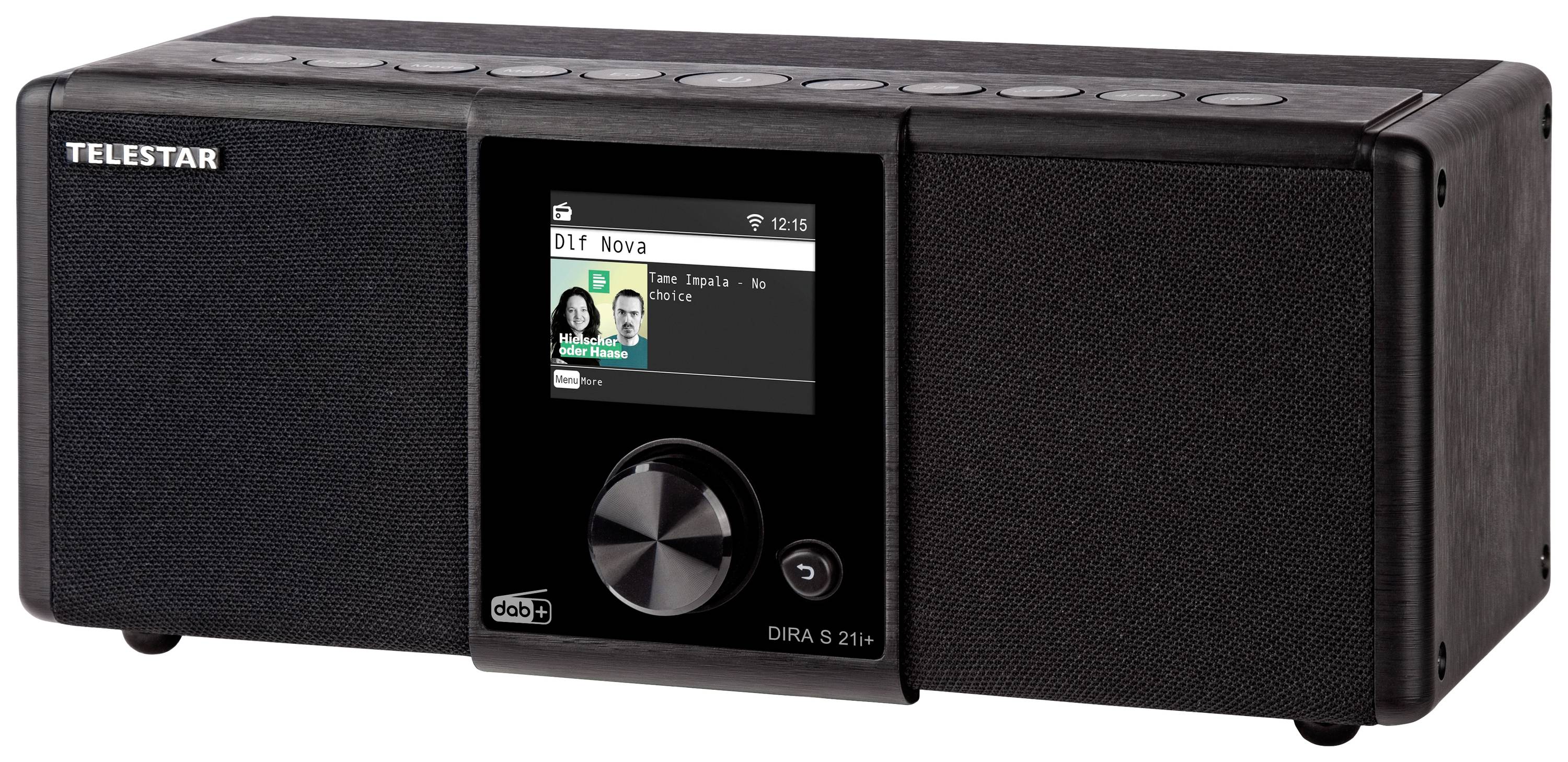 Telestar DIRA S 21i + Internet Tischradio Internet, DAB+, UKW AUX, Bluetooth®, Radiorecorder, USB, WLAN, Internetradio