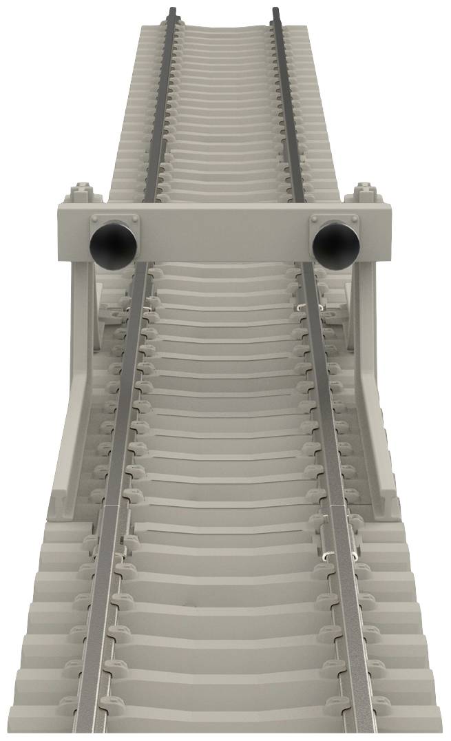 MiniTrix T14503 N Gleis gerade, Betonschwelle 17.5mm 10St.