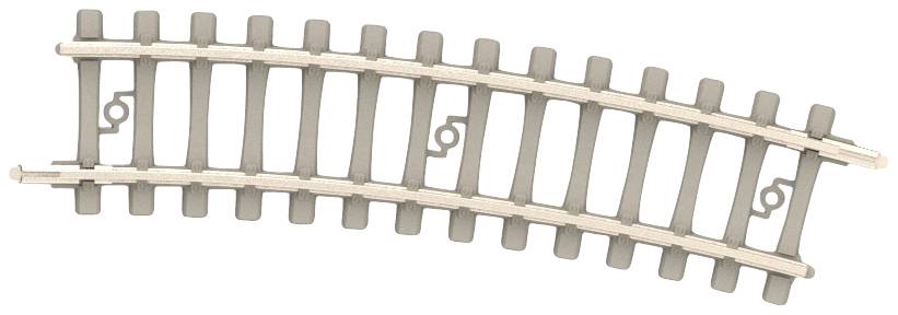 MiniTrix T14524 N Gleis Betonschwelle, gebogen 15 ° 10 St.