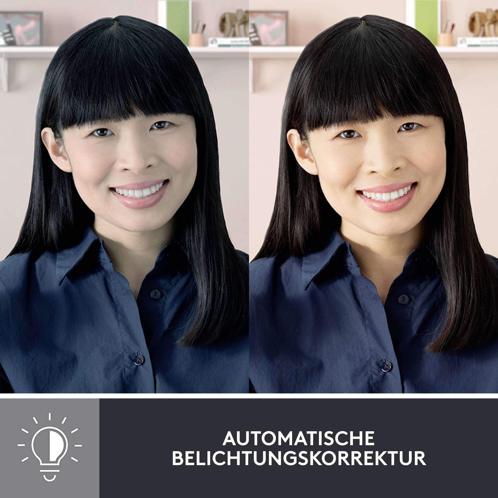 Logitech BRIO 300 Full HD-Webcam 1920 x 1080 Pixel Klemm-Halterung