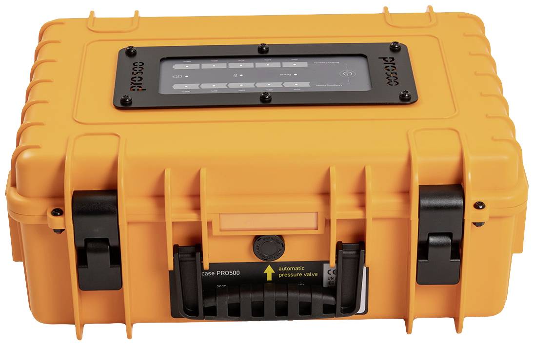 B & W International energy.case Pro 500 Powerstation LiFePO 4 Orange