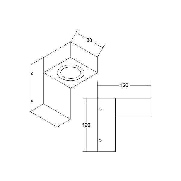 Brumberg 10106103 10106103 LED-Wandleuchte 9W LED Grau