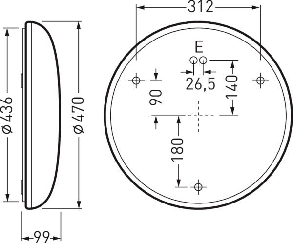 Trilux 74RSG2 WD3DW#7865251 LED-Wandleuchte mit Bewegungsmelder LED LED fest eingebaut 27 W Weiß
