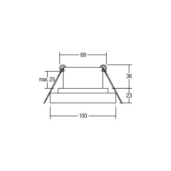 Brumberg 12226183 12226183 LED Ein-/Aufbaustrahler LED LED fest eingebaut 11.4W Schwarz