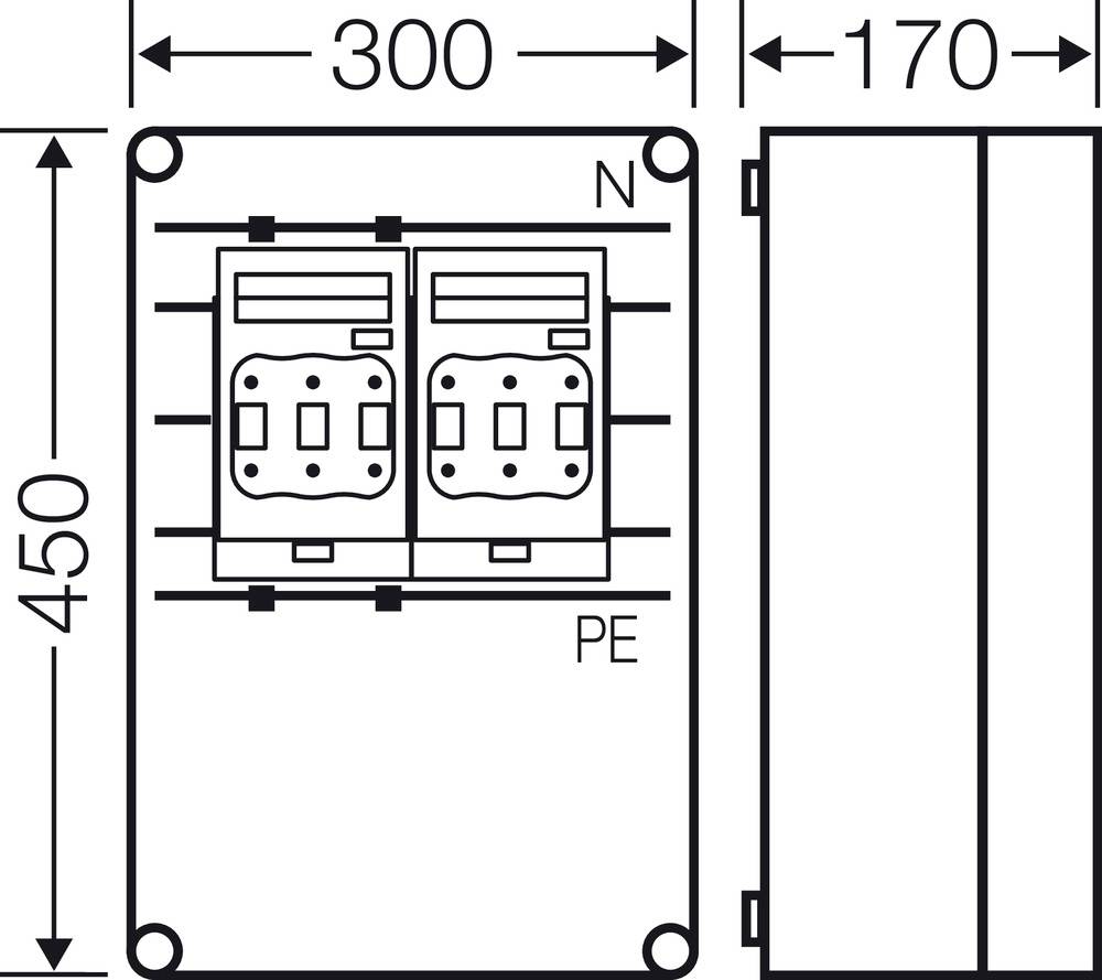 Hensel 20001545 Mi 6367 Wandgehäuse Inhalt 1St.