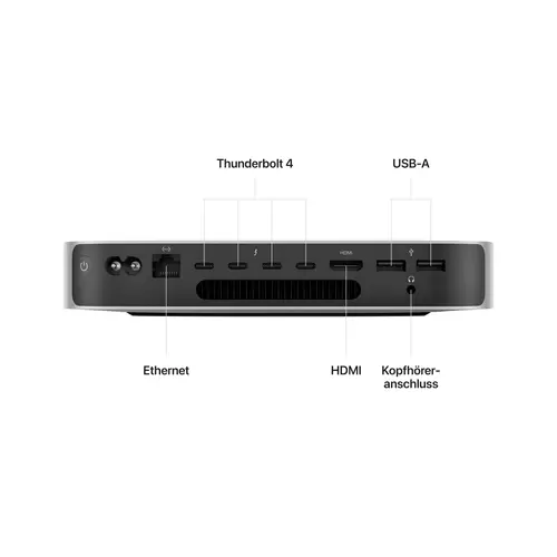 Apple Mac mini (2023) Silber 16 GB RAM 512 GB SSD 10‑Core CPU M2 Pro (16-Core GPU) MNH73D/A Apple Mac mini (2023) Silber 16 GB RAM 512 GB SSD 10‑Core CPU M2 Pro (16-Core GPU) MNH73D/A
