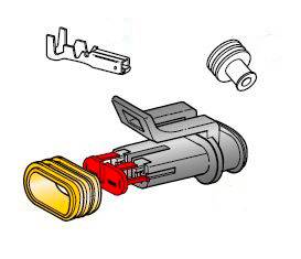 MTA Automotive 3050126 Steckverbinder-Set