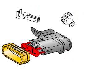 MTA Automotive 3050128 Steckverbinder-Set
