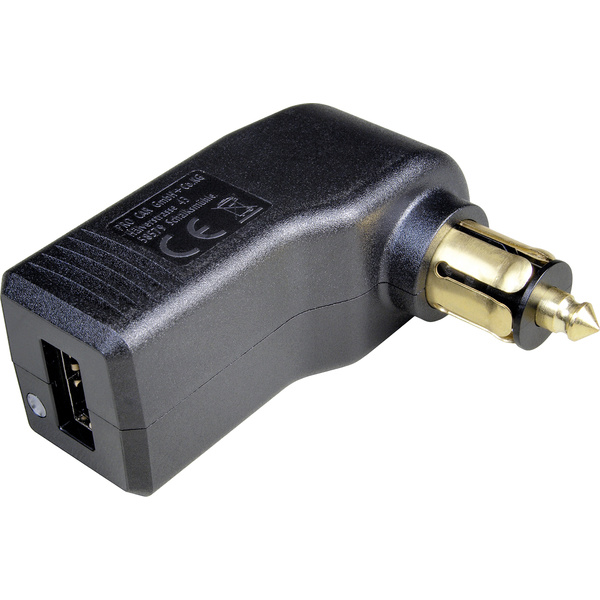 ProCar Fiche mâle USB coudée standard Charge de courant max=3 A 12 V, 24 V