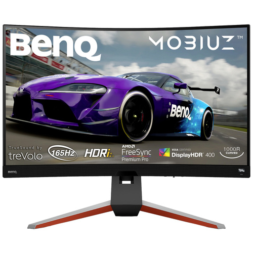 BenQ EX3210R Gaming Monitor 80cm (31.5 Zoll) EEK F (A - G) 2560 x 1440 Pixel QHD 1 ms DisplayPort, HDMI®, Kopfhörer