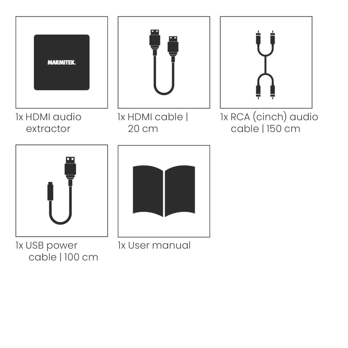 Marmitek AV Extraktor Connect ARC13 [RCA, Klinke - HDMI]