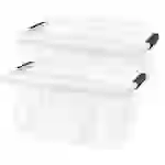 Siena HOME Aufbewahrungsbox Anzio Transparent 21l (B x H x T) 510 x 148 x 385mm 2St. Siena HOME Aufbewahrungsbox Anzio Transparent 21l (B x H x T) 510 x 148 x 385mm 2St.