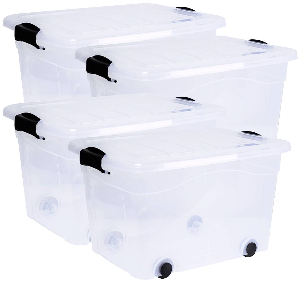 Siena HOME Aufbewahrungsbox Anzio Transparent 20l (B x H x T) 450 x 250 x 335mm 4St.