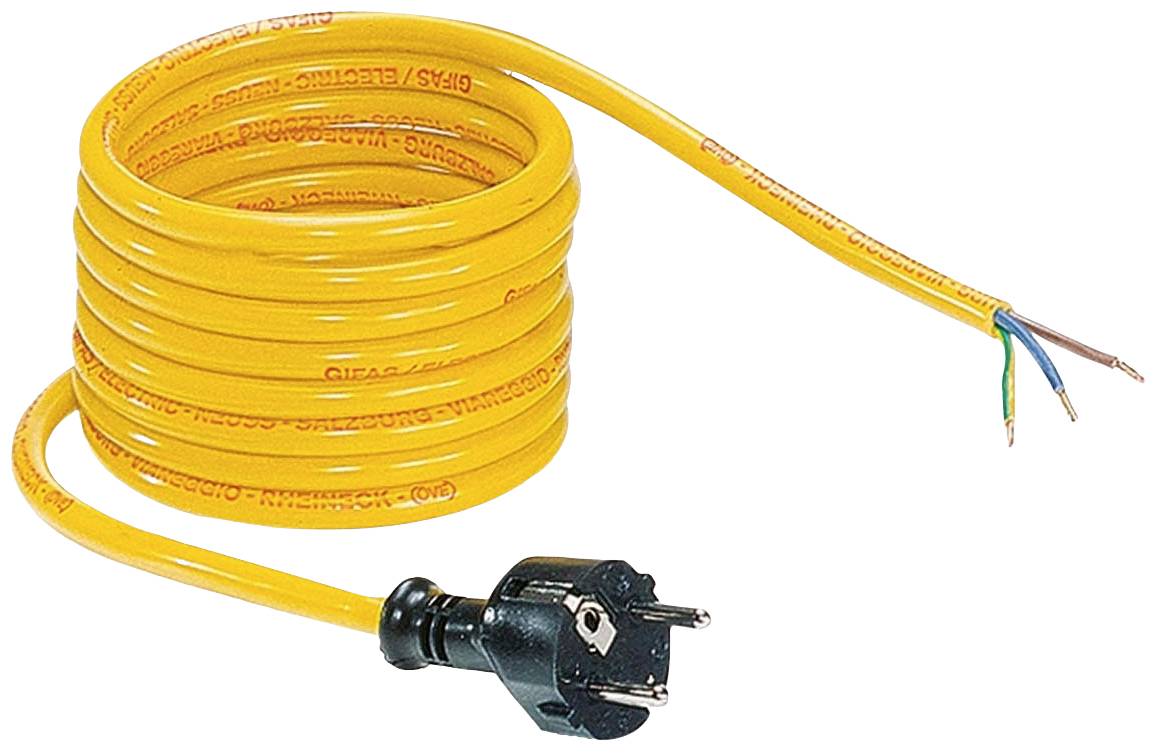 Gifas Electric 100440 Strom Anschlusskabel Gelb 3m