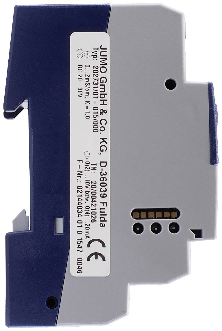 Jumo Messumformer für konduktive Leitfähigkeit und Temperatur, Hutschiene 00421026