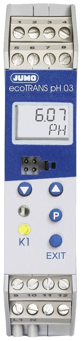 Jumo Messumformer/ Schalter für pH-Wert/Redox-Spannung und Temperatur, Relais 00508663