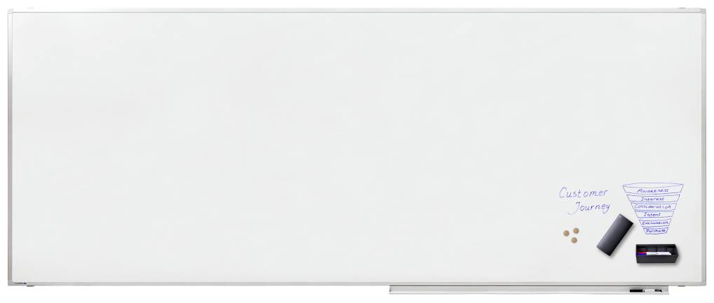 Legamaster Whiteboard PROFESSIONAL (B x H) 300cm x 120cm Weiß emailliert Inkl. Ablageschale, Inkl. Boardmarker