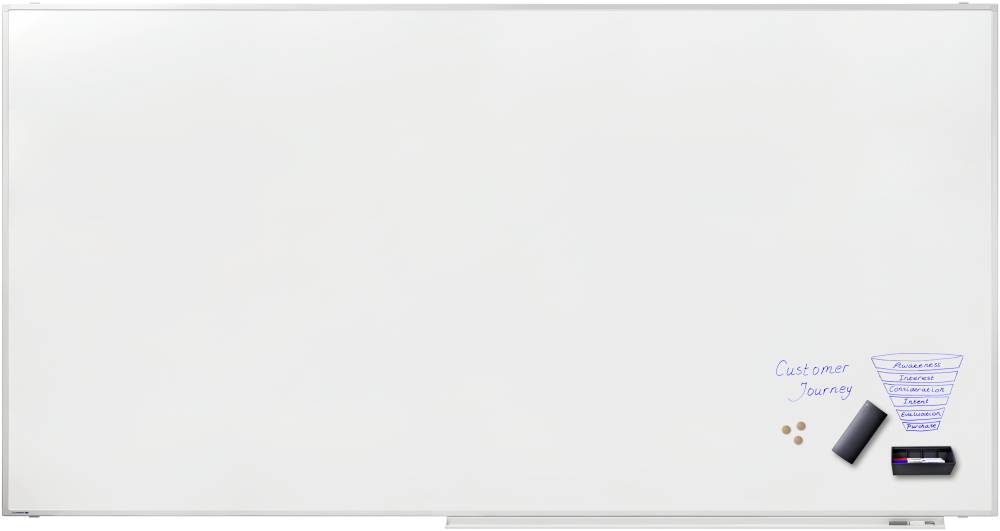 Legamaster Whiteboard PROFESSIONAL (B x H) 300cm x 155cm Weiß emailliert Inkl. Ablageschale, Inkl. Boardmarker