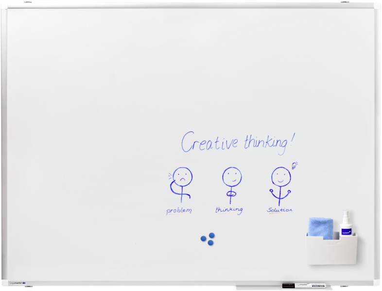 Legamaster Whiteboard PREMIUM PLUS (B x H) 120 cm x 90 cm Weiß emailliert Inkl. Ablageschale, Inkl. Boardmarker