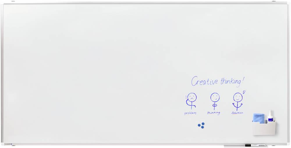 Legamaster Whiteboard PREMIUM PLUS (B x H) 200 cm x 100 cm Weiß emailliert Inkl. Ablageschale, Inkl. Boardmarker