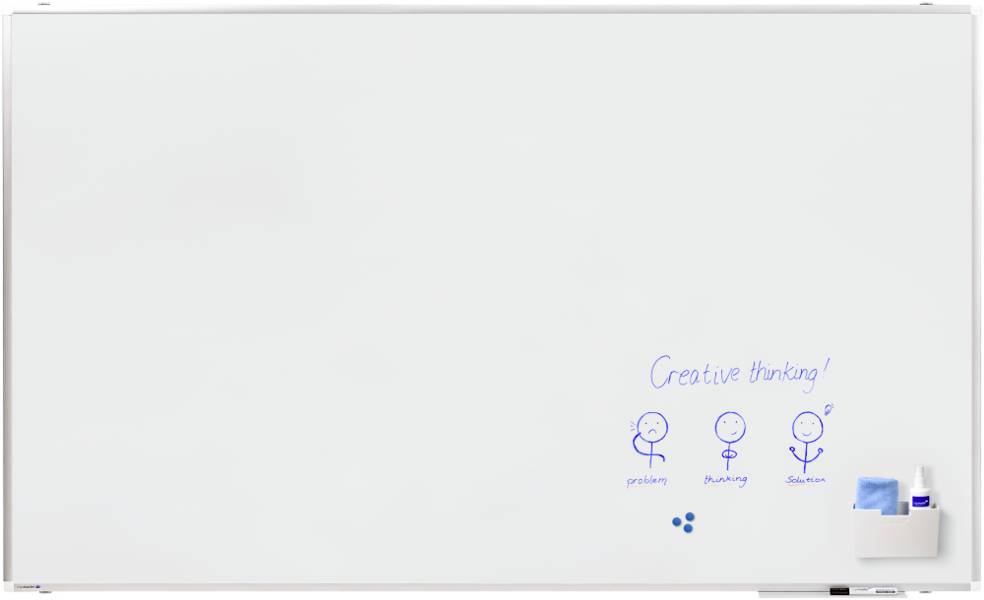 Legamaster Whiteboard PREMIUM PLUS (B x H) 200cm x 120cm Weiß emailliert Inkl. Ablageschale, Inkl. Boardmarker
